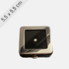 <strong>Edelsteinbox Metall </strong><i class="fa-solid fa-plus fa-lg" style="color: #ff9900;"></i> Silber poliert <i class="fa-solid fa-plus fa-lg" style="color: #ff9900;"></i> 5,5 x 5,5 cm<br><br>